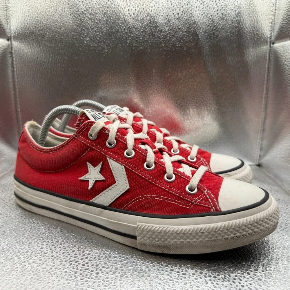 Size 7 Converse All Star Player 76 Red White Kids Casual Lifestyle Shoes A08404F
